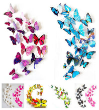 Hot Selling 12PCS 3D PVC Magnet Butterflies DIY Wall Sticker Home Decor Poster for Kids Rooms t Wall Decoration Drop Shipping