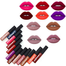 12 Colors Tint liquid Lipstick Matte Lip Gloss Red Velvet Waterproof Long Lasting Lipgloss Sexy Lipstick Tattoo Makeup Brand