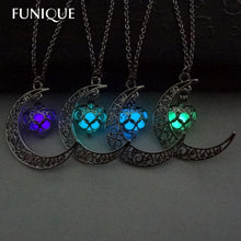 FUNIQUE Fashion Luminous Glow In the Dark Necklace Women  Sailor Moon Necklaces & Pendants Heart Necklace Anime Women Jewelry