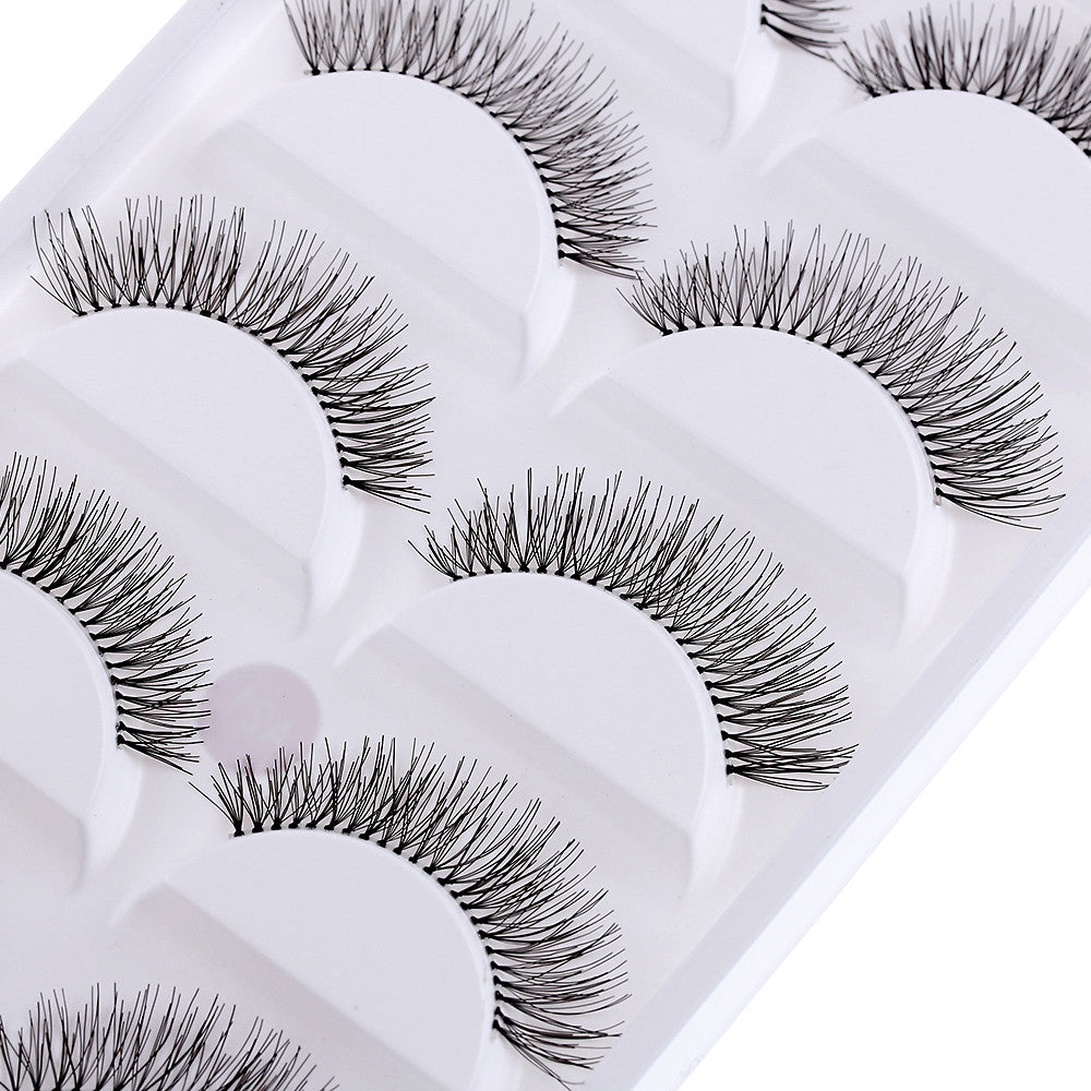 10 Pieces/1 set Natural Sparse Cross Eye Lashes Extension Makeup Long False Eyelashes MX