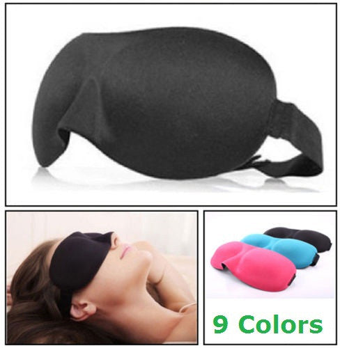 SOFT TRAVEL EYE MASK - 9 COLORS