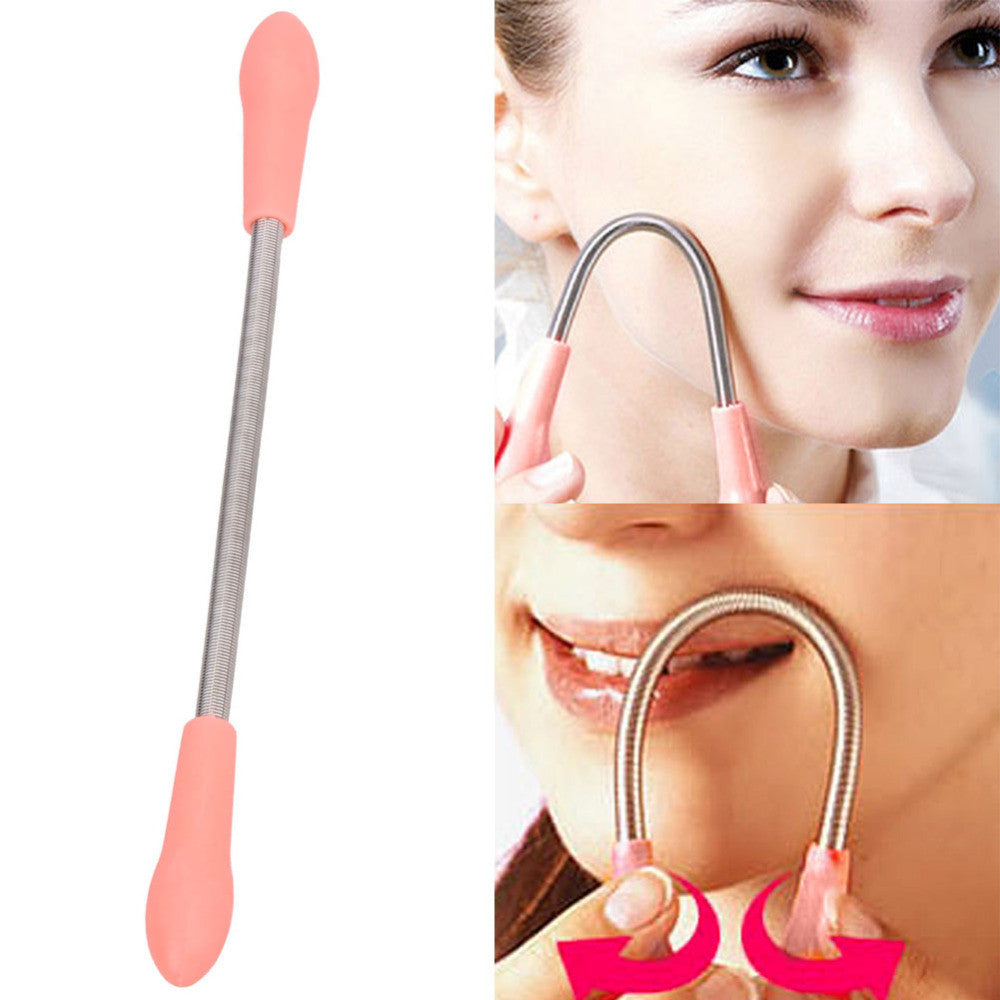 Brand New Woman Epilator Manual Facial Hair Removal Epilator Face Hair Remover Cleaning beauty Tool Stainless Steel