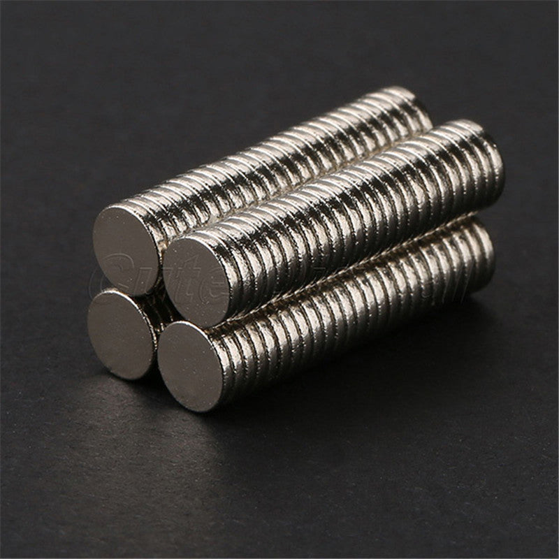 100pcs 5mm x 1mm Craft Model Disc Rare Earth Neodymium Super Strong Magnets N50