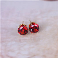 2016 brand jewelry luxury austrian crystal earrings for women gold plated for women stud earrings for girls gift