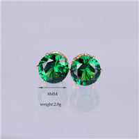 2016 brand jewelry luxury austrian crystal earrings for women gold plated for women stud earrings for girls gift