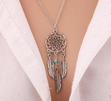 2016 Best Deal Fashion Retro Women  Tassels Feather Pendant Necklace Jewelry Bohemia Dream Catcher Pendant Chain Necklace Gift