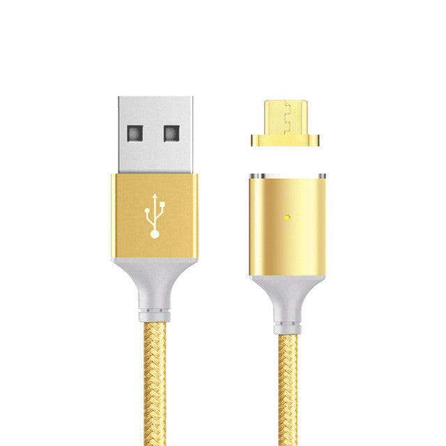Magnetic Cable,Nylon Braided Micro USB Magnectic Cable Data Charge Cable Magnet Fast Charging Cable for Xiaomi,Samsung,Android