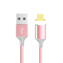 Magnetic Cable,Nylon Braided Micro USB Magnectic Cable Data Charge Cable Magnet Fast Charging Cable for Xiaomi,Samsung,Android