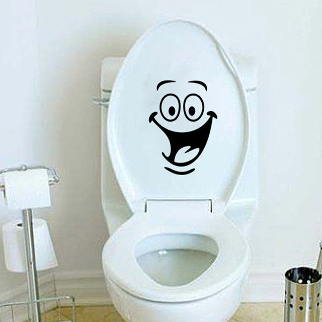 1pcs Bathroom Wall Stickers Toilet Home Decoration Waterproof Wall Decals For Toilet Sticker Decorative Paste Home Decor