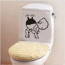 1pcs Bathroom Wall Stickers Toilet Home Decoration Waterproof Wall Decals For Toilet Sticker Decorative Paste Home Decor