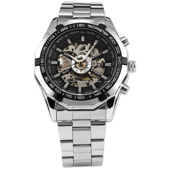 Winner brand Luminous Clock Men Automatic Mechanical Watch Skeleton Military Relogio Male Montre men watches Relojes hombre 2016
