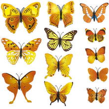 Hot Selling 12PCS 3D PVC Magnet Butterflies DIY Wall Sticker Home Decor Poster for Kids Rooms t Wall Decoration Drop Shipping