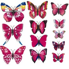 Hot Selling 12PCS 3D PVC Magnet Butterflies DIY Wall Sticker Home Decor Poster for Kids Rooms t Wall Decoration Drop Shipping