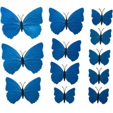 Hot Selling 12PCS 3D PVC Magnet Butterflies DIY Wall Sticker Home Decor Poster for Kids Rooms t Wall Decoration Drop Shipping