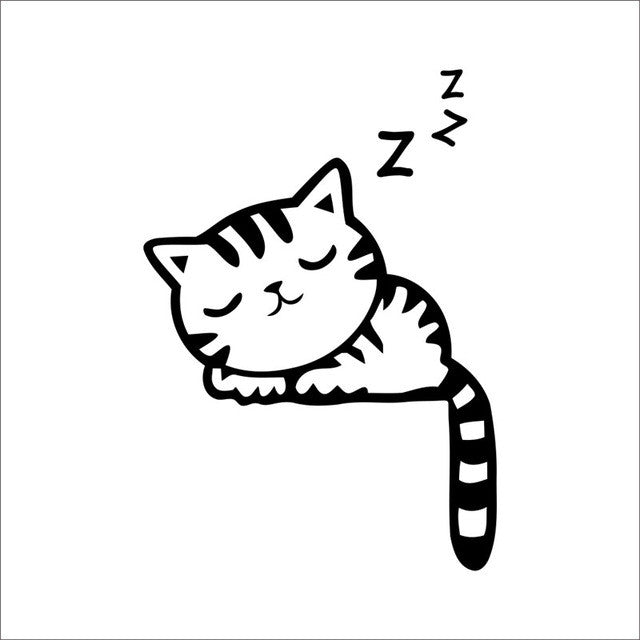 DIY Funny Cute Cat Dog Switch Stickers Wall Stickers Home Decoration Bedroom Parlor Decoration