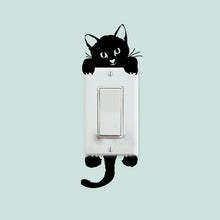 DIY Funny Cute Cat Dog Switch Stickers Wall Stickers Home Decoration Bedroom Parlor Decoration