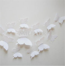 Free shipping 12pcs PVC 3d Butterfly wall decor cute Butterflies wall stickers art Decals home Decoration