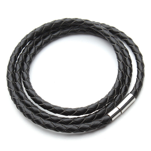 2016 New Fashion 100% Genuine Braided leather bracelet Men Bracelet for Women Jewelry with Magnetic Clasps Charm Bracelet F2821