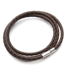 2016 New Fashion 100% Genuine Braided leather bracelet Men Bracelet for Women Jewelry with Magnetic Clasps Charm Bracelet F2821