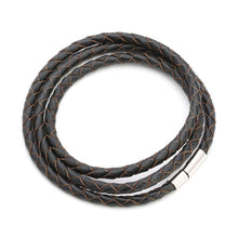 2016 New Fashion 100% Genuine Braided leather bracelet Men Bracelet for Women Jewelry with Magnetic Clasps Charm Bracelet F2821