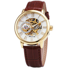 2016 Forsining 3d Logo Royal Design Black Gold Men Mechanical Watch Montre Homme Mens Watches Top Brand Luxury Leather Skeleton