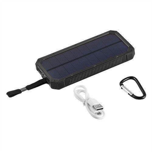 Portable Solar Power Bank Dual USB Power Bank 20000mAh waterproof powerbank bateria external Portable Solar Panel with LED light