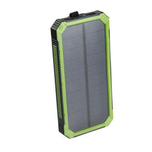 Portable Solar Power Bank Dual USB Power Bank 20000mAh waterproof powerbank bateria external Portable Solar Panel with LED light