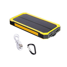 Portable Solar Power Bank Dual USB Power Bank 20000mAh waterproof powerbank bateria external Portable Solar Panel with LED light