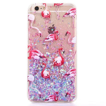 New Fashion Liquid Glitter meteor sand sequins Colorful Dynamic Transparent Hard Mobile Phone Cases For iphone4s/5 SE/6 6s/7Plus
