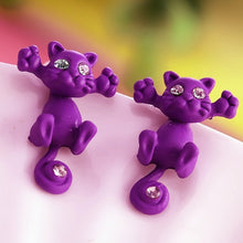 10 Color Fashion Lovely Classic Animal Korean  Cute Cat  Earrings For Girl Women Gift  Jewelry