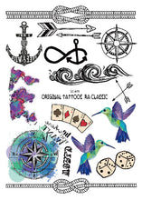 A6080-201 Big Black tatuagem Taty Body Art Temporary Tattoo Stickers Feather Rainbow Diamond Glitter Tatoo Sticker