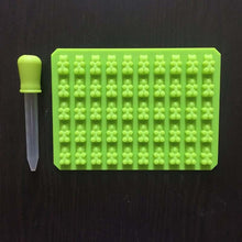DAY DAY FUN 2017 Fashion Kitchen Tools Mold 1 Set 50 Cavity Silicone Gummy Bear Chocolate Mold Candy Maker Ice Tray Jelly Moulds