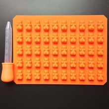 DAY DAY FUN 2017 Fashion Kitchen Tools Mold 1 Set 50 Cavity Silicone Gummy Bear Chocolate Mold Candy Maker Ice Tray Jelly Moulds