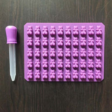 DAY DAY FUN 2017 Fashion Kitchen Tools Mold 1 Set 50 Cavity Silicone Gummy Bear Chocolate Mold Candy Maker Ice Tray Jelly Moulds