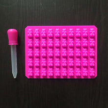 DAY DAY FUN 2017 Fashion Kitchen Tools Mold 1 Set 50 Cavity Silicone Gummy Bear Chocolate Mold Candy Maker Ice Tray Jelly Moulds