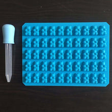 DAY DAY FUN 2017 Fashion Kitchen Tools Mold 1 Set 50 Cavity Silicone Gummy Bear Chocolate Mold Candy Maker Ice Tray Jelly Moulds