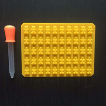 DAY DAY FUN 2017 Fashion Kitchen Tools Mold 1 Set 50 Cavity Silicone Gummy Bear Chocolate Mold Candy Maker Ice Tray Jelly Moulds