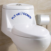 Rush Sales Gesture Hand Decal Funny Bathroom Toilet Seat Wall Sticker Sign for PUT ME DOWN  Wallstickers Wall Sticker