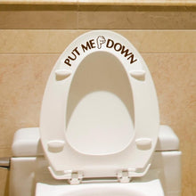 Rush Sales Gesture Hand Decal Funny Bathroom Toilet Seat Wall Sticker Sign for PUT ME DOWN  Wallstickers Wall Sticker