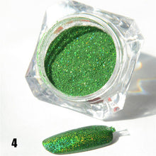 1.5g 1 Box Hot Sale Holographic Glitter Laser Powder Nail Glitter Manicure Nail Art Chrome Pigment DIY Nails- 8 Colors Available
