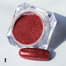 1.5g 1 Box Hot Sale Holographic Glitter Laser Powder Nail Glitter Manicure Nail Art Chrome Pigment DIY Nails- 8 Colors Available