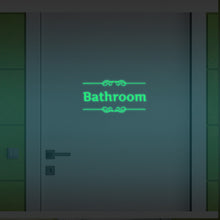 Creative Luminous Wall Stickers Bathroom Decoration Toilet Door Vinyl Wall Art Decals Glow in the Dark Quote Sticker Home Decor