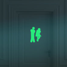 Creative Luminous Wall Stickers Bathroom Decoration Toilet Door Vinyl Wall Art Decals Glow in the Dark Quote Sticker Home Decor