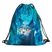 Waterproof Drawstring Storage Bag Cute Animals 3D Digital Printing Polyester ToysTravel Shoes Laundry Lingerie Makeup Pouch