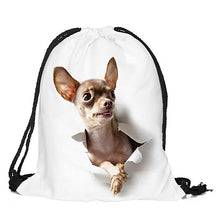 Waterproof Drawstring Storage Bag Cute Animals 3D Digital Printing Polyester ToysTravel Shoes Laundry Lingerie Makeup Pouch