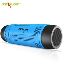 Zealot S1 Waterproof Wireless Bluetooth Speaker PowerBank Output 3 Mode Flashlight Handsfree for Smartphone TF Card Caixa de som