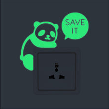 Luminous Stickers Sleepy Cat Switch Sticker Glow in the Dark Funny DIY Home Decoration Living Room Fluorescent Sticker poster
