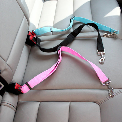 5Color Dog Pet Car Safety Seat Belt Harness Restraint Lead Leash Travel Clip