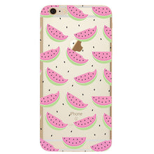 Silicon Case Cover for Coque iPhone 7 4 5S 5C SE 6 6S Plus Phone cases Soft TPU Fundas Fruit Transparent