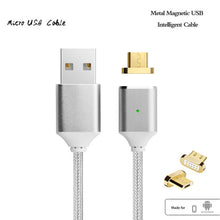 Magnetic Cable,Nylon Braided Micro USB Magnectic Cable Data Charge Cable Magnet Fast Charging Cable for Xiaomi,Samsung,Android